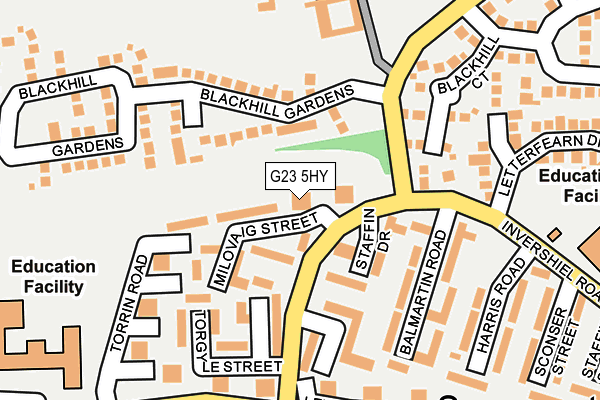 G23 5HY map - OS OpenMap – Local (Ordnance Survey)