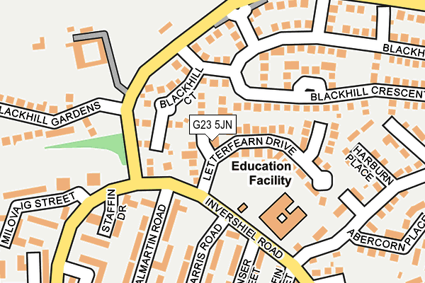 G23 5JN map - OS OpenMap – Local (Ordnance Survey)