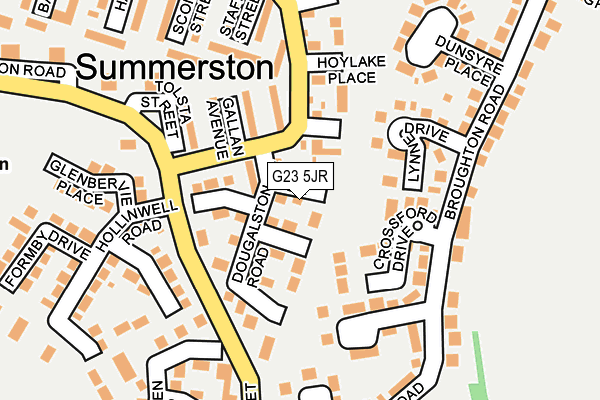 G23 5JR map - OS OpenMap – Local (Ordnance Survey)