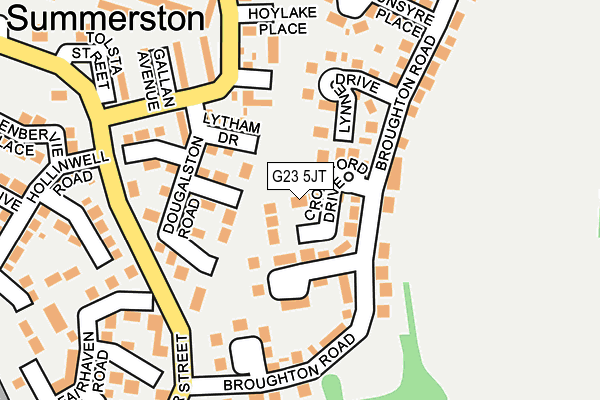 G23 5JT map - OS OpenMap – Local (Ordnance Survey)