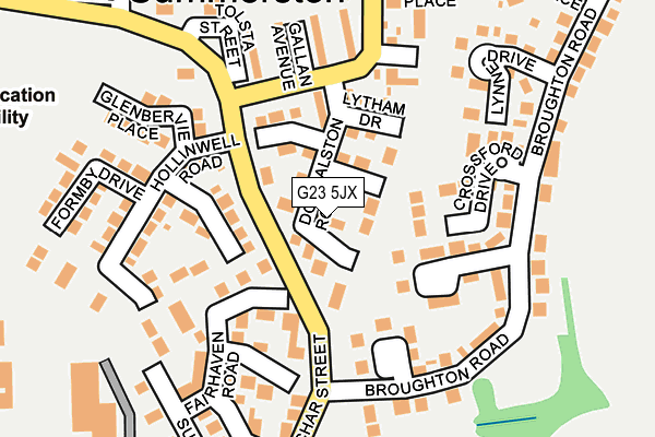 G23 5JX map - OS OpenMap – Local (Ordnance Survey)