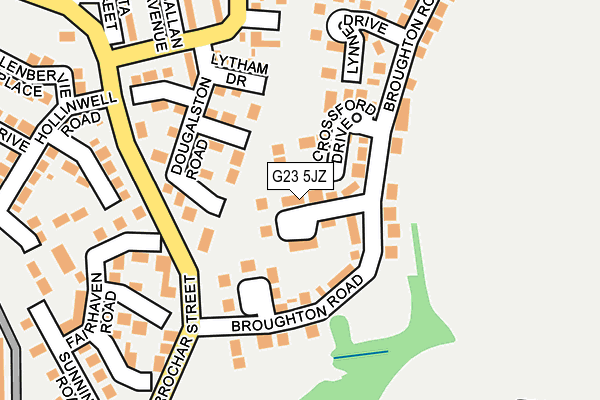 G23 5JZ map - OS OpenMap – Local (Ordnance Survey)