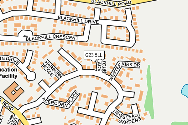 G23 5LL map - OS OpenMap – Local (Ordnance Survey)