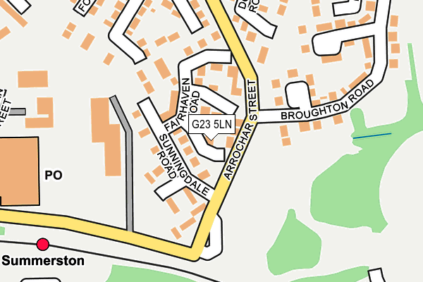 G23 5LN map - OS OpenMap – Local (Ordnance Survey)