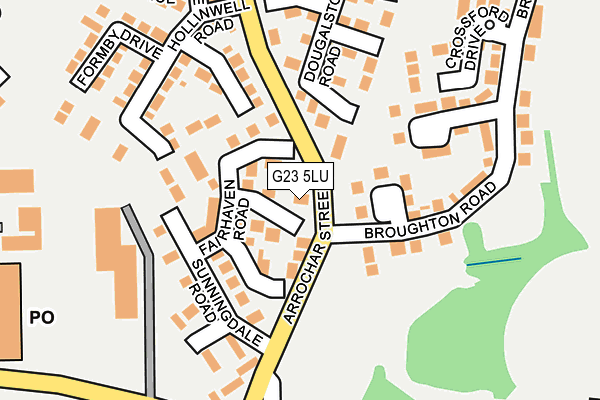 G23 5LU map - OS OpenMap – Local (Ordnance Survey)