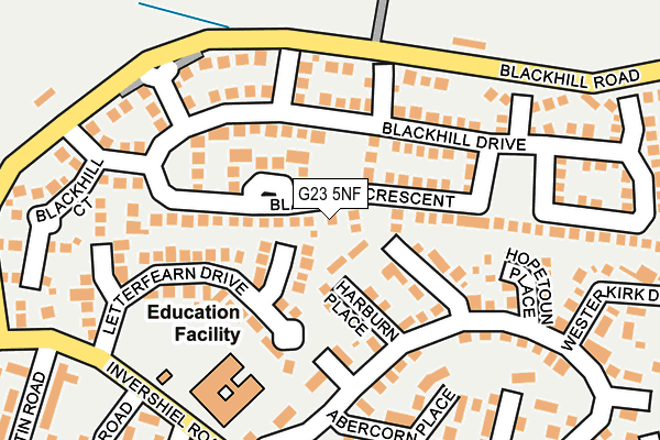 G23 5NF map - OS OpenMap – Local (Ordnance Survey)