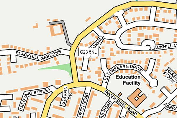 G23 5NL map - OS OpenMap – Local (Ordnance Survey)