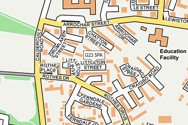 G23 5PA map - OS OpenMap – Local (Ordnance Survey)