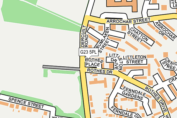 G23 5PL map - OS OpenMap – Local (Ordnance Survey)
