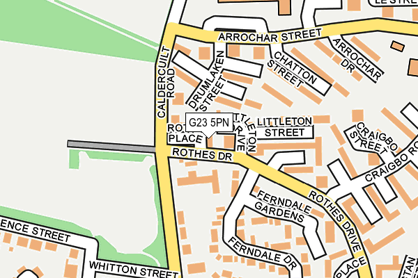 G23 5PN map - OS OpenMap – Local (Ordnance Survey)