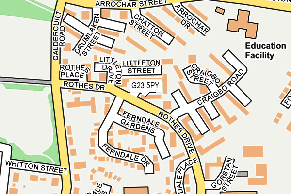 G23 5PY map - OS OpenMap – Local (Ordnance Survey)