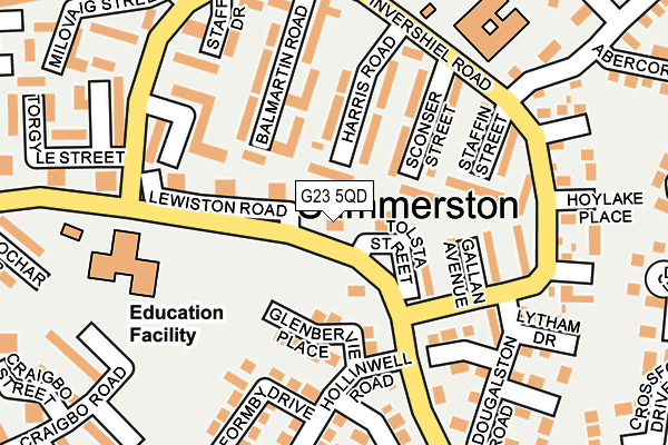 G23 5QD map - OS OpenMap – Local (Ordnance Survey)