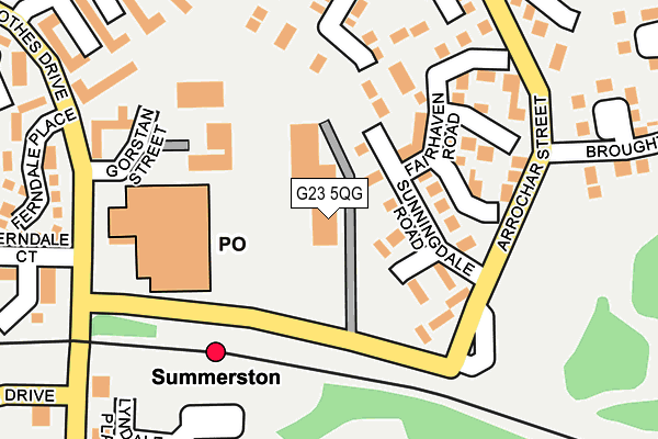 G23 5QG map - OS OpenMap – Local (Ordnance Survey)