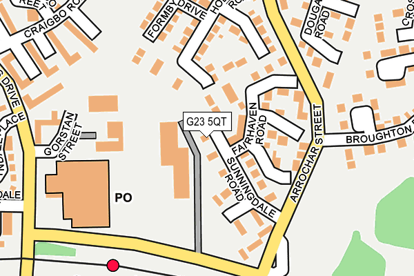 G23 5QT map - OS OpenMap – Local (Ordnance Survey)