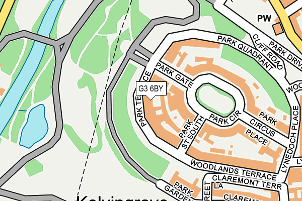 G3 6BY map - OS OpenMap – Local (Ordnance Survey)