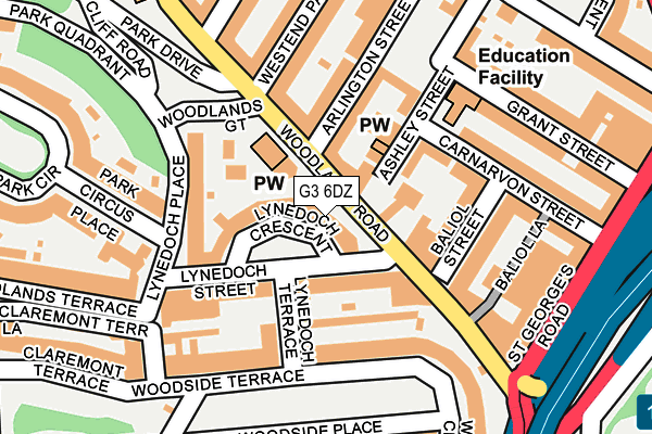 G3 6DZ map - OS OpenMap – Local (Ordnance Survey)