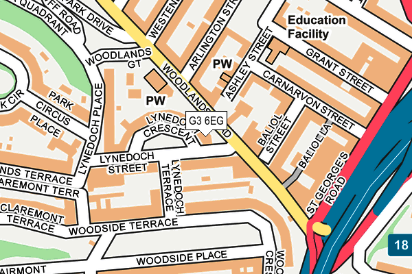 G3 6EG map - OS OpenMap – Local (Ordnance Survey)