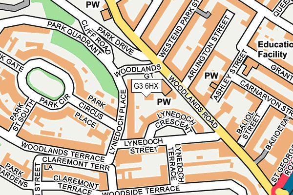 G3 6HX map - OS OpenMap – Local (Ordnance Survey)