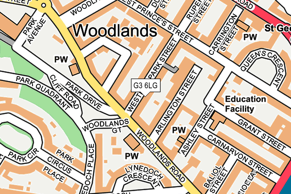 G3 6LG map - OS OpenMap – Local (Ordnance Survey)