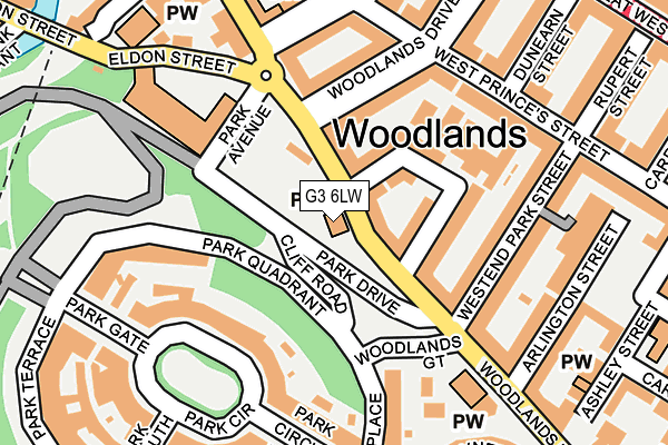 G3 6LW map - OS OpenMap – Local (Ordnance Survey)