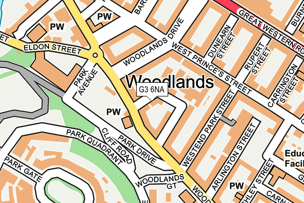 G3 6NA map - OS OpenMap – Local (Ordnance Survey)