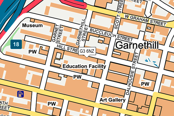 G3 6NZ map - OS OpenMap – Local (Ordnance Survey)