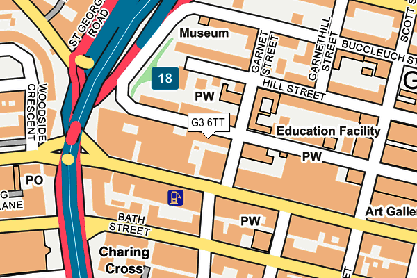 G3 6TT map - OS OpenMap – Local (Ordnance Survey)