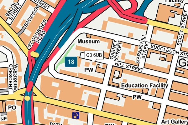 G3 6UB map - OS OpenMap – Local (Ordnance Survey)