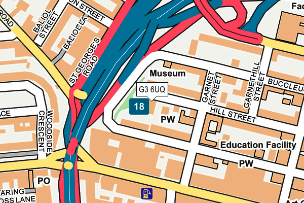 G3 6UQ map - OS OpenMap – Local (Ordnance Survey)