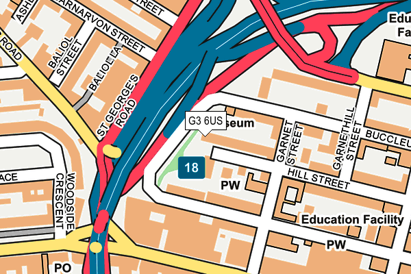 G3 6US map - OS OpenMap – Local (Ordnance Survey)