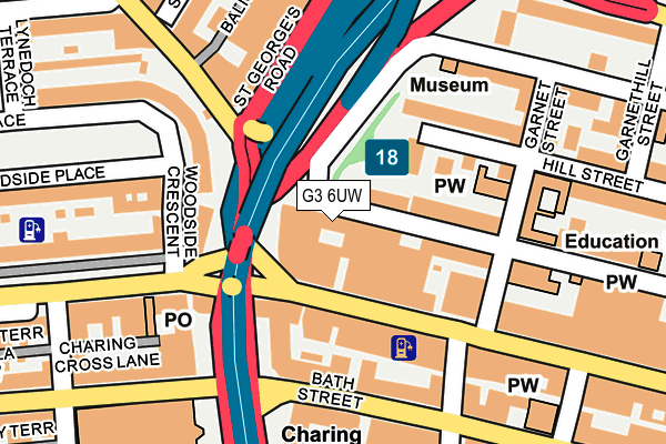 G3 6UW map - OS OpenMap – Local (Ordnance Survey)