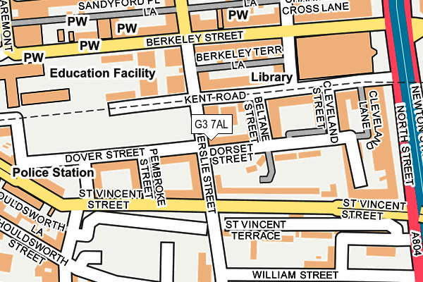 G3 7AL map - OS OpenMap – Local (Ordnance Survey)