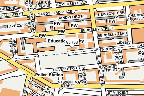 G3 7BB map - OS OpenMap – Local (Ordnance Survey)