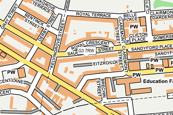 G3 7RW map - OS OpenMap – Local (Ordnance Survey)