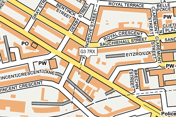 G3 7RX map - OS OpenMap – Local (Ordnance Survey)