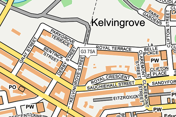 G3 7SA map - OS OpenMap – Local (Ordnance Survey)