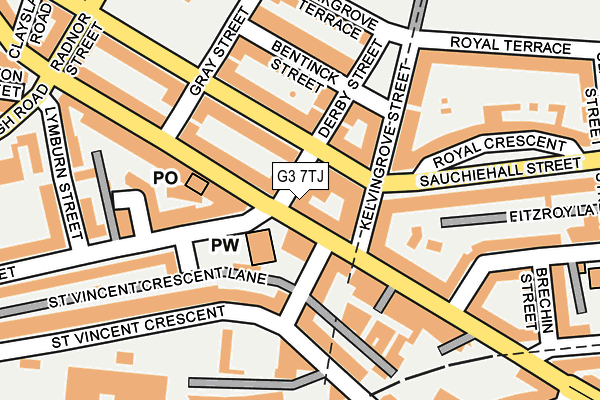 G3 7TJ map - OS OpenMap – Local (Ordnance Survey)