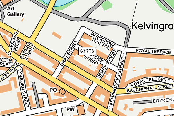 G3 7TS map - OS OpenMap – Local (Ordnance Survey)