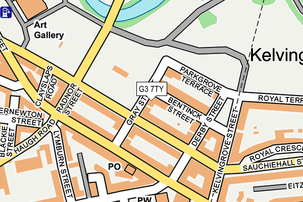 G3 7TY map - OS OpenMap – Local (Ordnance Survey)