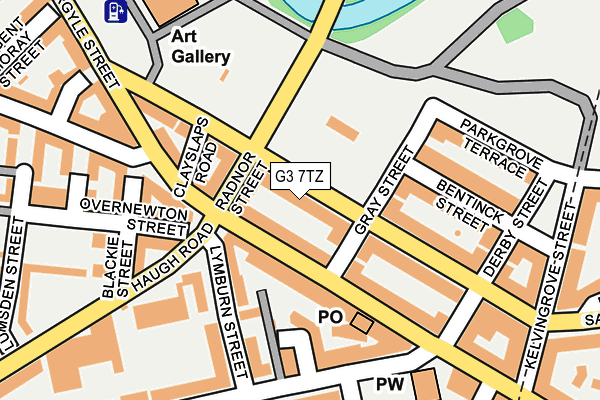 G3 7TZ map - OS OpenMap – Local (Ordnance Survey)