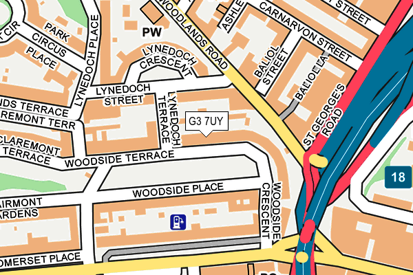 G3 7UY map - OS OpenMap – Local (Ordnance Survey)