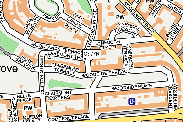 G3 7YR map - OS OpenMap – Local (Ordnance Survey)