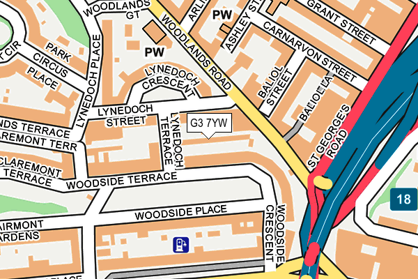 G3 7YW map - OS OpenMap – Local (Ordnance Survey)