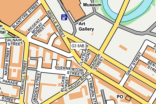 G3 8AB map - OS OpenMap – Local (Ordnance Survey)