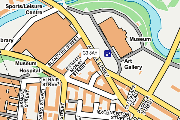 G3 8AH map - OS OpenMap – Local (Ordnance Survey)