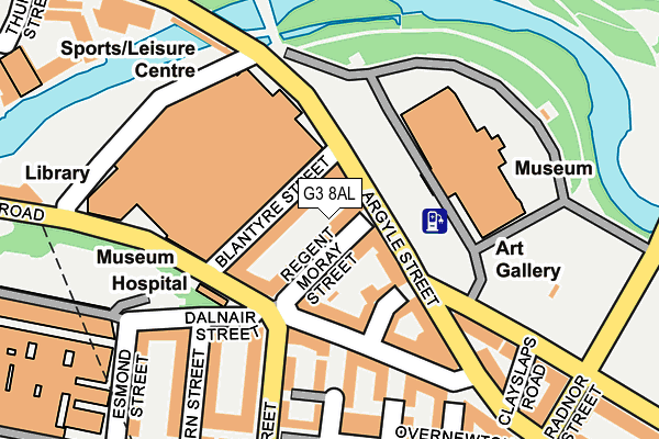 G3 8AL map - OS OpenMap – Local (Ordnance Survey)