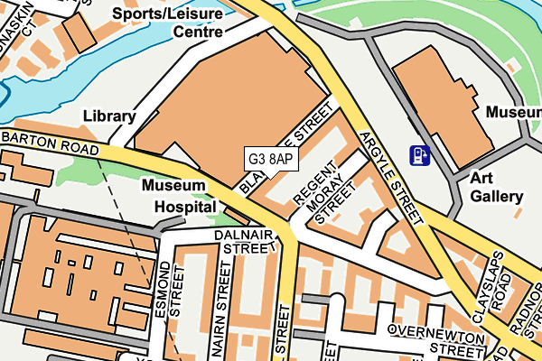 G3 8AP map - OS OpenMap – Local (Ordnance Survey)