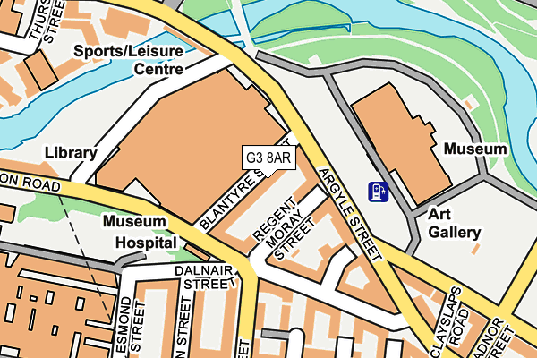 G3 8AR map - OS OpenMap – Local (Ordnance Survey)