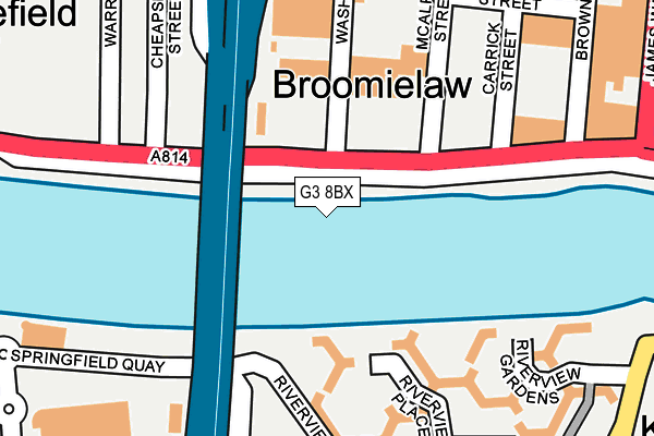 G3 8BX map - OS OpenMap – Local (Ordnance Survey)