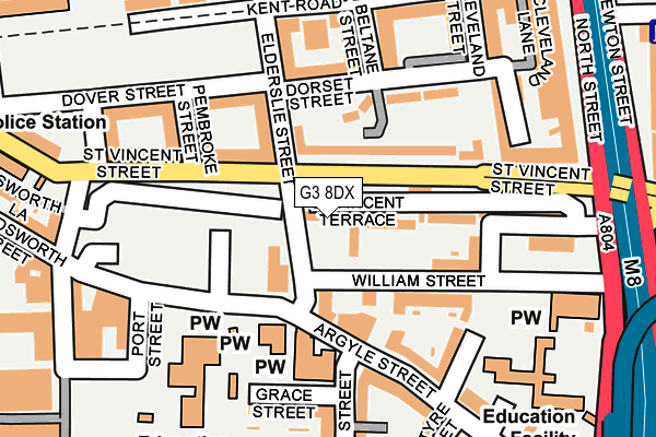 G3 8DX map - OS OpenMap – Local (Ordnance Survey)